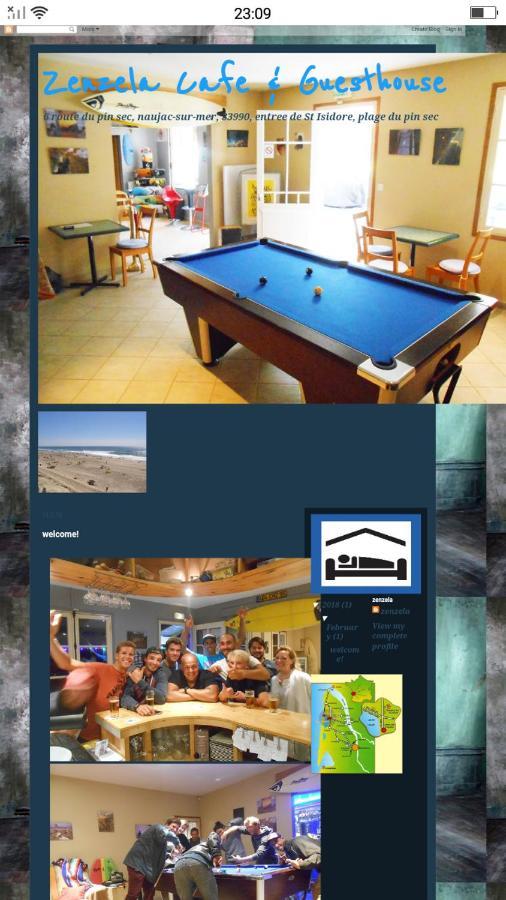Hotel Zenzela Surf House Naujac-sur-Mer Esterno foto
